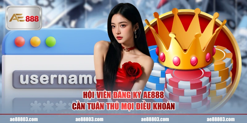 Hội viên đăng ký AE888 cần tuân thủ mọi điều khoản